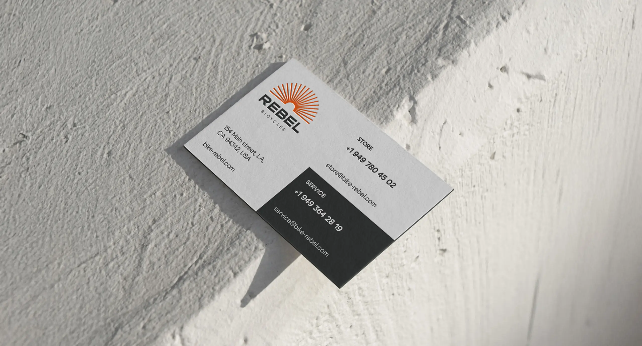 Дизайн корпоративної візитівки Rebel Bicycles.